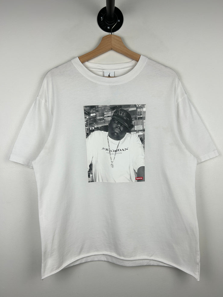 Supreme X Jordan FW24 Biggie Photo White Tee