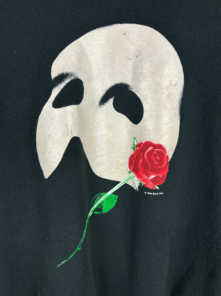 Vintage 90s Phantom Of The Opera Black Crewneck