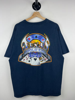 Vintage Texas Hold 'Em Poker Navy Tee