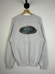 Vintage 90's Hard Rock Café Hollywood Grey Crewneck