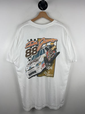 Vintage Nascar Dale Jarrett UPS White Tee