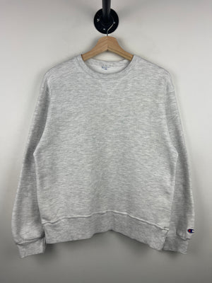 Vintage 90s Champion Blank Grey Crewneck