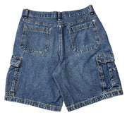 Vintage Faded Glory Blue Denim Cargo Shorts