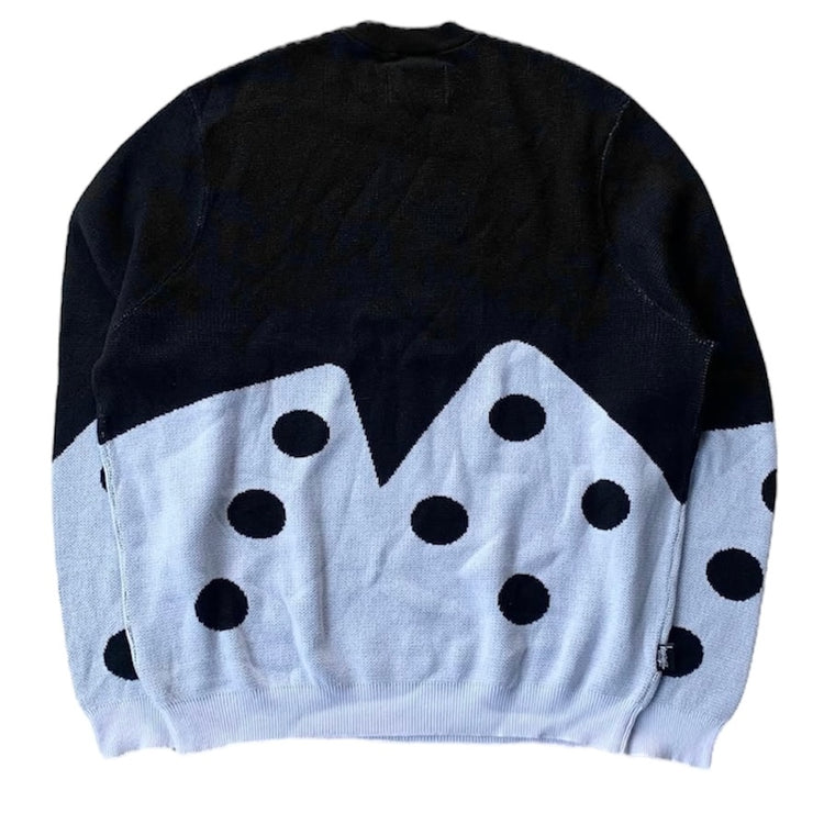 Stussy Dice White & Black Knit Sweater