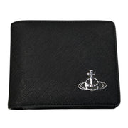 Vivienne Westwood Black Vegan Bi Fold Wallet