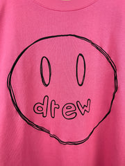 Drew House SS22 Sketch Mascot Hot Pink Crewneck