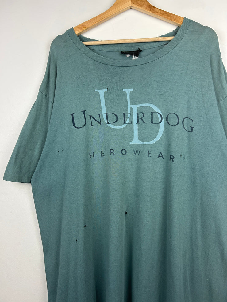 Vintage 1996 Underdog Hero Wear Blue Tee