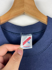 Vintage 80s Deer Nature Faded Navy Crewneck