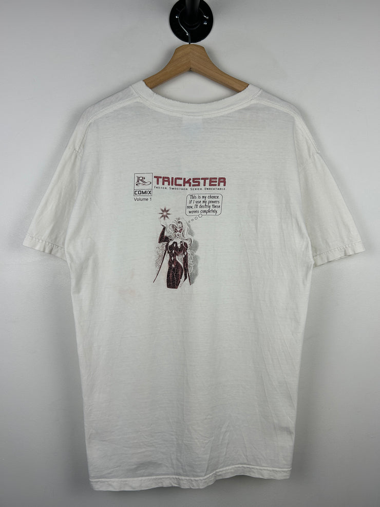 Vintage 90s Riots Comics Trickster Volume 1 White Tee