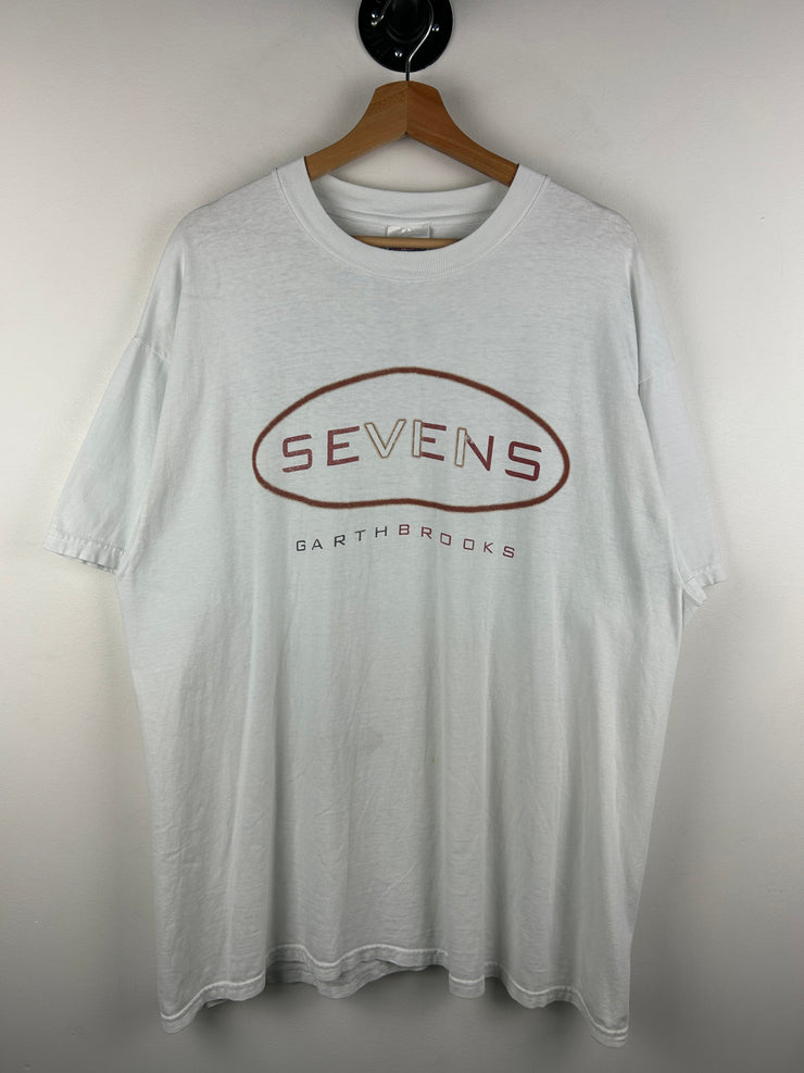 Vintage 90s Garth Brooks Sevens Tour White Tee
