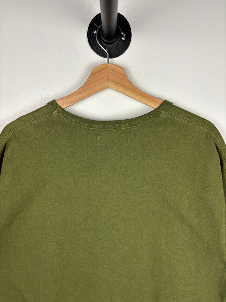 Bape FW18 1st Camo Sleeve Pocket Tee Olive