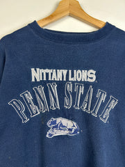 Vintage 90's Logo Athletic Penn State Nittany Lions Navy Crewneck