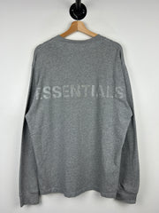Fear Of God Essentials 3M Logo Grey Long Sleeve