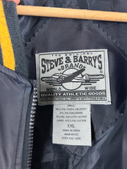 Vintage Steve & Barrys Michigan Wolverines Navy & Yellow Varsity Jacket
