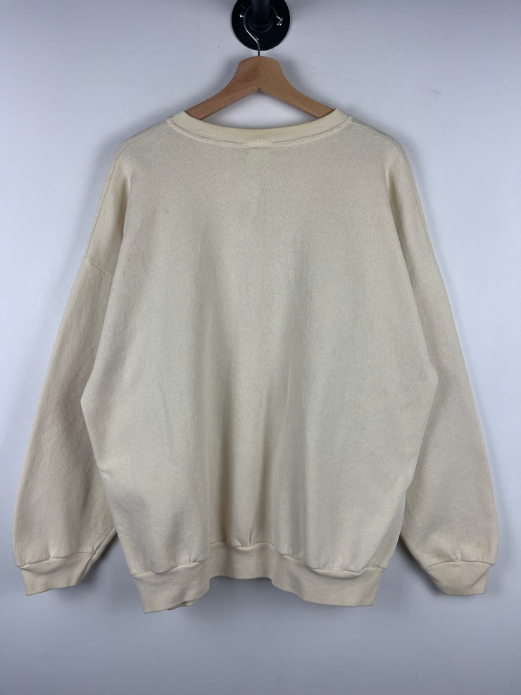 Vintage 90s Winnie The Pooh Flowers Yellow Crewneck