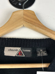 Vintage Y2K Chauvin Homme Black Knit Sweater