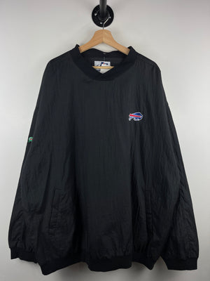 Vintage 90s NFL Logo Athletic Buffalo Bills Black Pullover Windbreaker