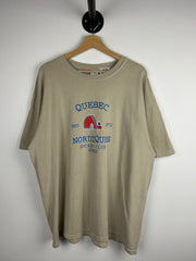 Vintage CCM Quebec Nordiques NHL Tan Tee