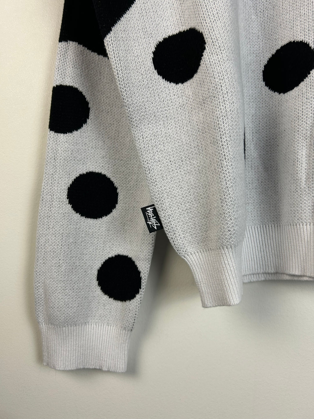 Stussy Dice White & Black Knit Sweater – Vintage Meets Hype