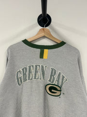 Vintage 90's Starter Green Bay Packers Grey Crewneck