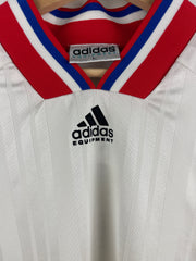 Vintage 90s Adidas Equipment White & Red Soccer Jersey