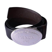 Prada Saffiano Leather Black Belt