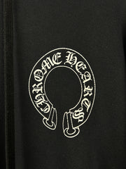 Chrome Hearts Floral Horseshoe Black Hoodie