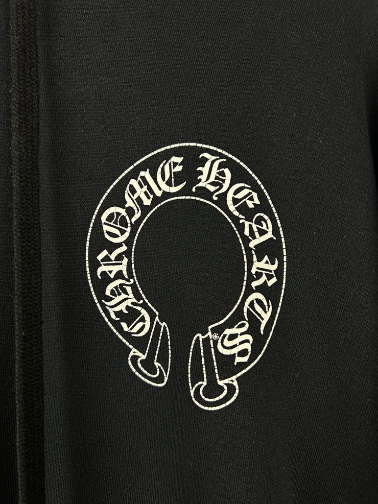 Chrome Hearts Floral Horseshoe Black Hoodie