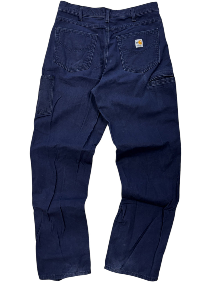 Vintage Carhartt Flame Resistant Navy Work Pants