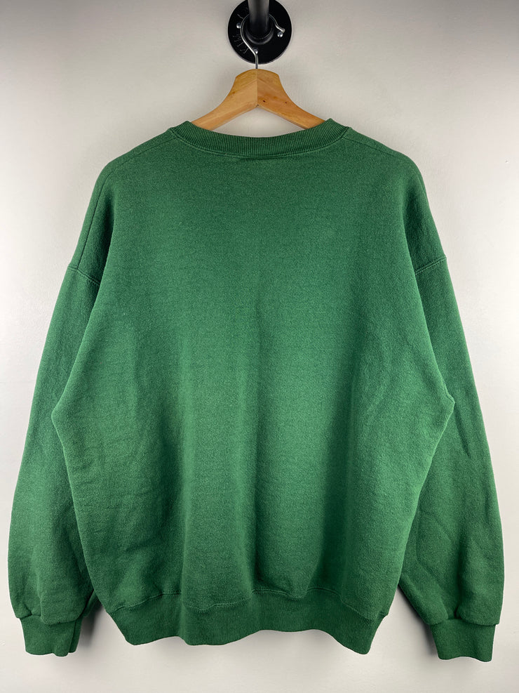 Vintage 90s Tropicana Juice Promo Embroidered Green Crewneck