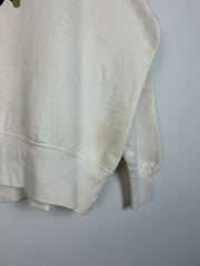 Vintage 50's Fruit Of The Loom Single V Biker White Crewneck