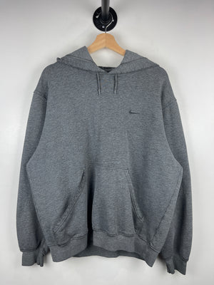 Vintage Nike Mini Swoosh Faded Charcoal Hoodie