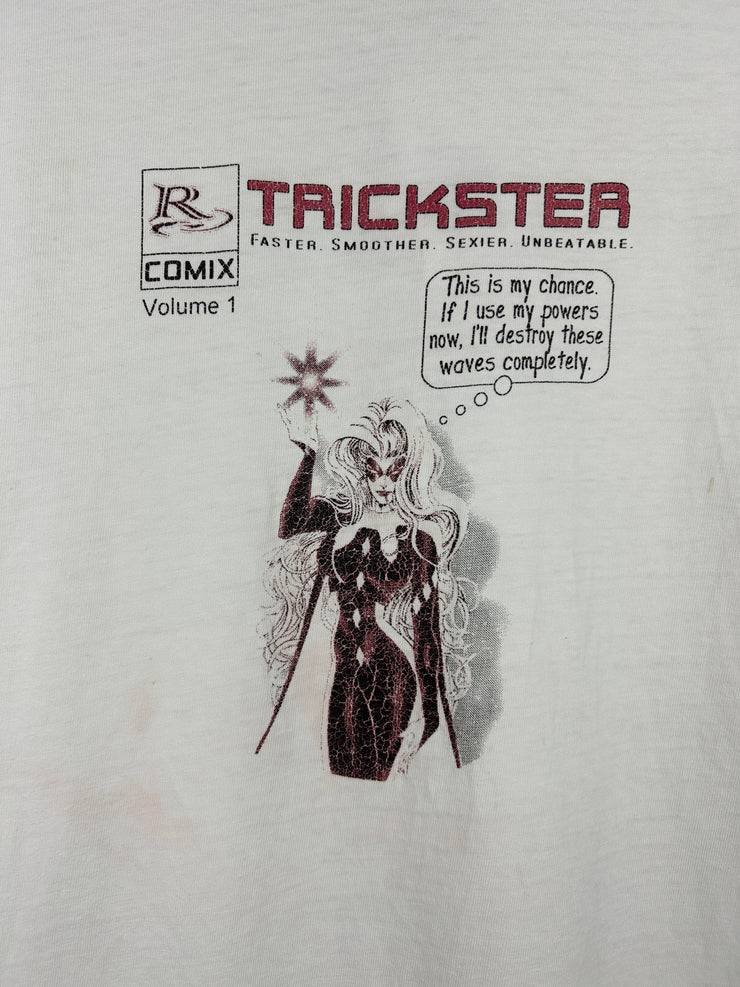 Vintage 90s Riots Comics Trickster Volume 1 White Tee