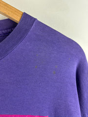 Vintage 90s Banff Skiing Rocky Mountains Purple Tee