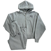 Stussy X Nike Grey Zip Up Hoodie & Sweatpants Tracksuit