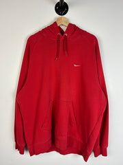 Vintage Y2K Nike Mini Swoosh Red Hoodie