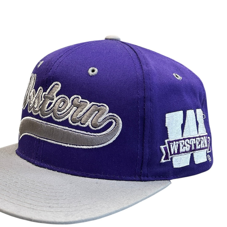 Vintage 90s Starter Western Mustangs London University Tailsweep Snapback Hat