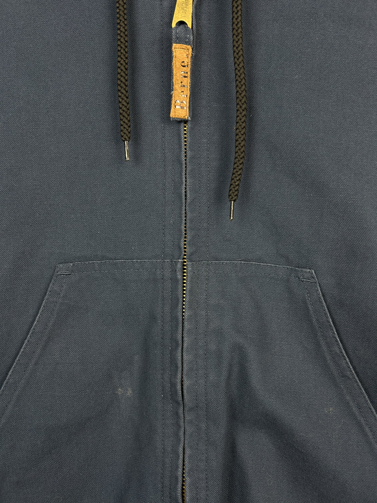 Vintage Berne Navy Hooded Work Jacket