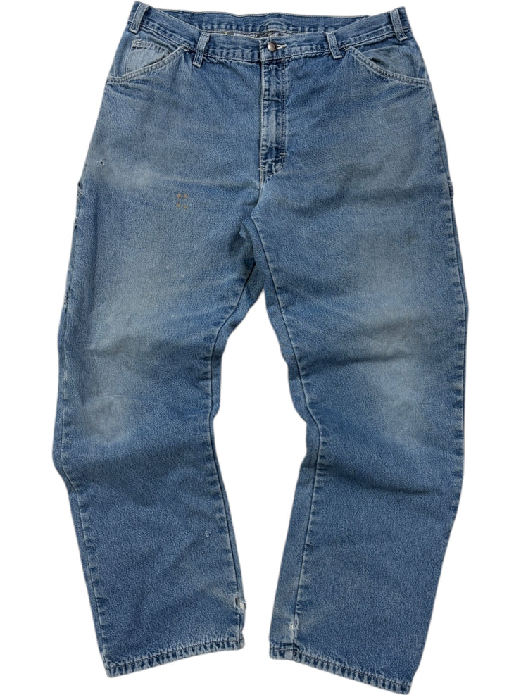 Vintage Dickies Blanket Lined Light Wash Blue Denim Jeans