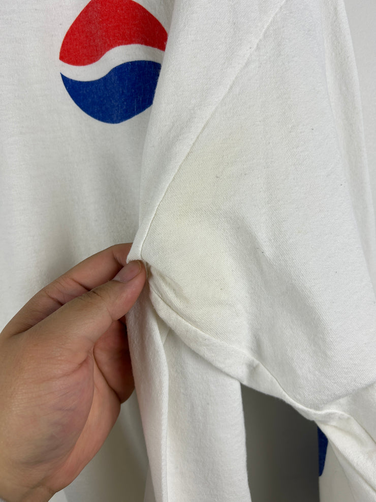 Vintage 90s Pepsi Spellout White Long Sleeve