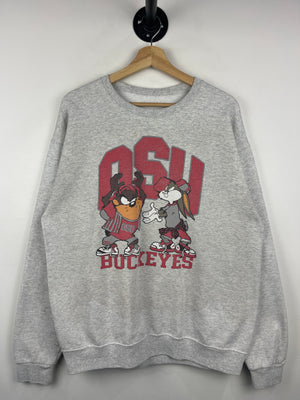 Vintage Looney Tunes Ohio State University Grey Crewneck