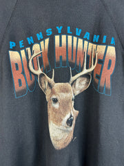 Vintage 90's Buck Hunter Black Crewneck