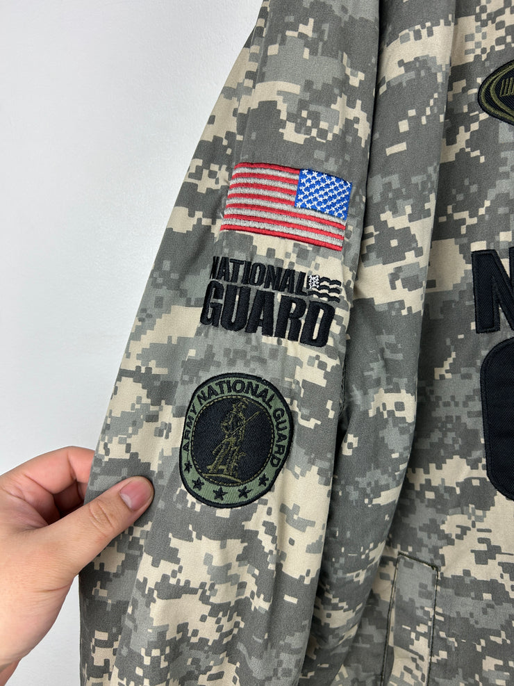 Vintage Nascar Chase Dale Jr National Guard Digital Camo Racing Jacket