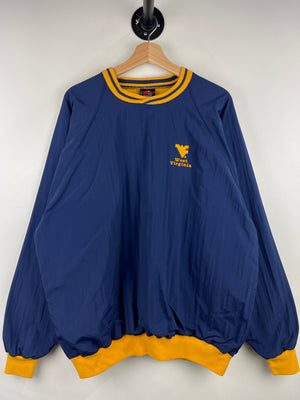 Vintage 90s West Virginia University Navy Pullover Windbreaker