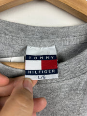 Vintage 90s Tommy Hilfiger Big Flag Grey Tee