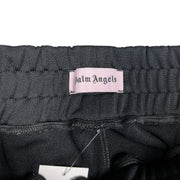 Palm Angels Logo Print Black Track Shorts