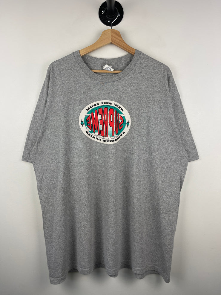Supreme FW19 New Sh*t Heather Grey Tee