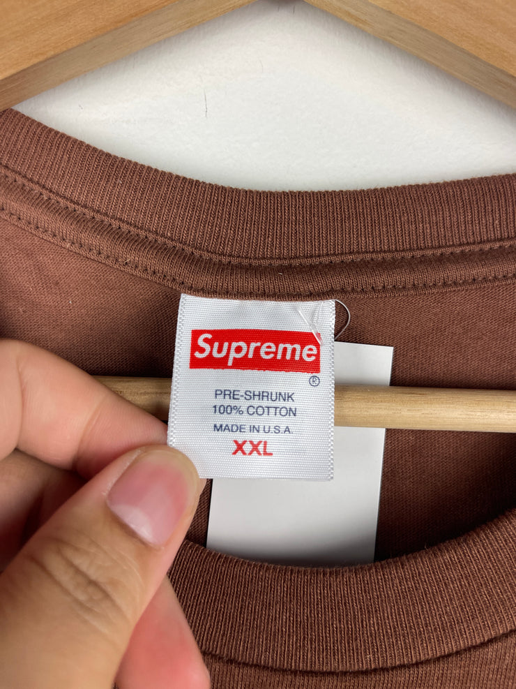 Supreme SS23 Strawberries Brown Tee