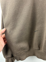 Vintage 90s Carhartt Spellout Embroidered Brown Crewneck
