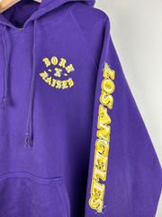 Born X Raised NBA New Era Los Angeles Lakers Purple Hoodie